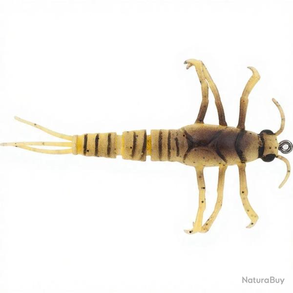 Leurre souple SAVAGE GEAR 3D TPE Mayfly nymph 05 Yellow belly