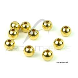 Perles cuiller laiton W x10 &Oslash; 3.17 mm