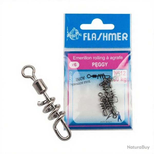Emerillon rolling a agrafe FLASHMER Peggy n�20