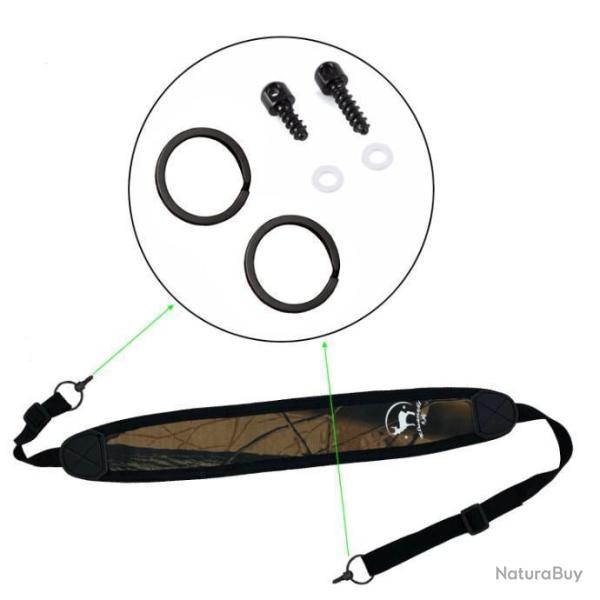 Bretelle Sangle Fusil Carabine Chasse R�glable Nylon et N�opr�ne + Grenadi�re LIVRAISON OFFERTE