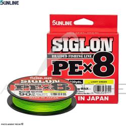 Tresse SUNLINE Siglon braid 8X Tuna vert clair 300m PE5 (0.382mm)