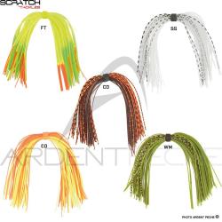 SCRATCH TACKLE Jupe silicone spinner SS Silver shad