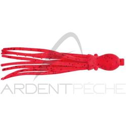 Leurre souple NIKKO Octopus 4.5 UV Red black glitter