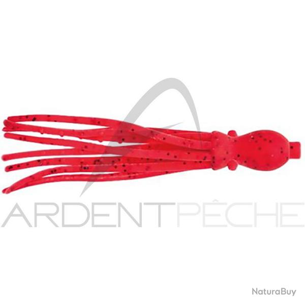 Leurre souple NIKKO Octopus 4.5 UV Red black glitter