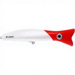 Poisson nageur HALCO Roosta popper 80 H53 White redhea
