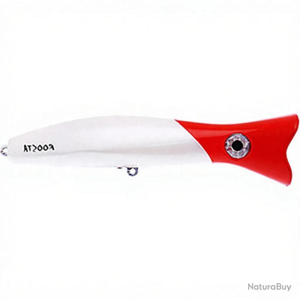 Poisson nageur HALCO Roosta popper 80 H53 White redhea