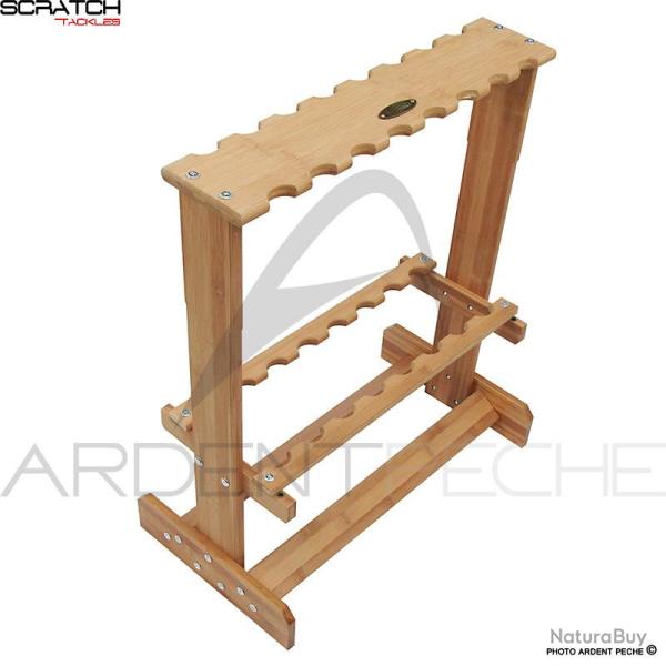 SCRATCH TACKLE Presentoir de cannes bambou 12 Cannes