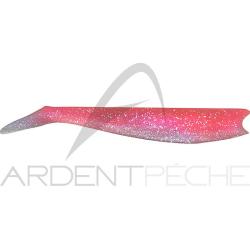 Leurre souple ULTIMATE FISHING Twinshad 130 x1 Pink back silver glitter