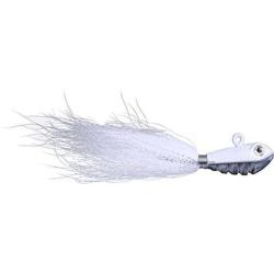 Bucktail jig OCEAN BORN Bouncing bucktail 112 Blanc