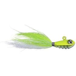 Bucktail jig OCEAN BORN Bouncing bucktail 56g Chartreuse pearl