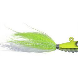 Bucktail jig OCEAN BORN Bouncing bucktail 84g Chartreuse pearl