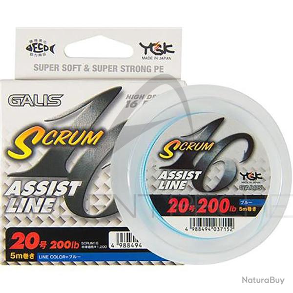 Tresse assist hook YGK Galis scrum 16 assist line 6