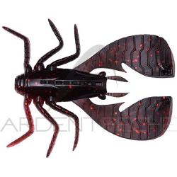 Leurre souple MEGABASS Fuwabug 2.5 Black black clear red