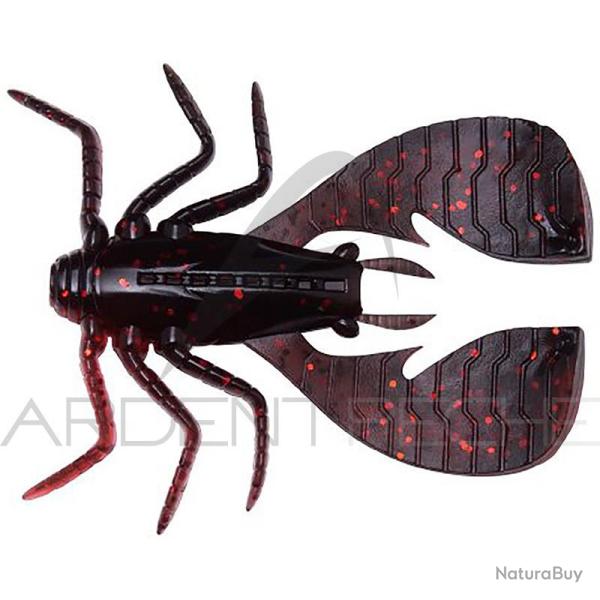 Leurre souple MEGABASS Fuwabug 2.5 Black black clear red
