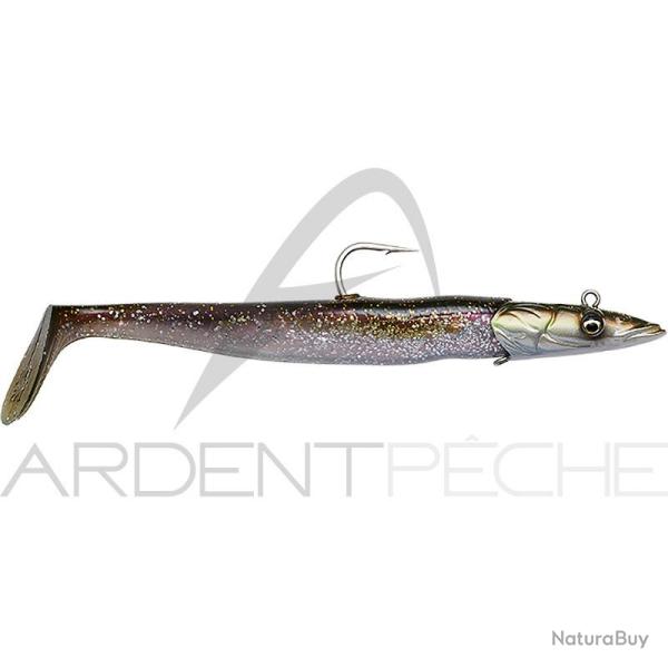 Leurre souple SAVAGE GEAR Sandeel V2 14cm Green silver