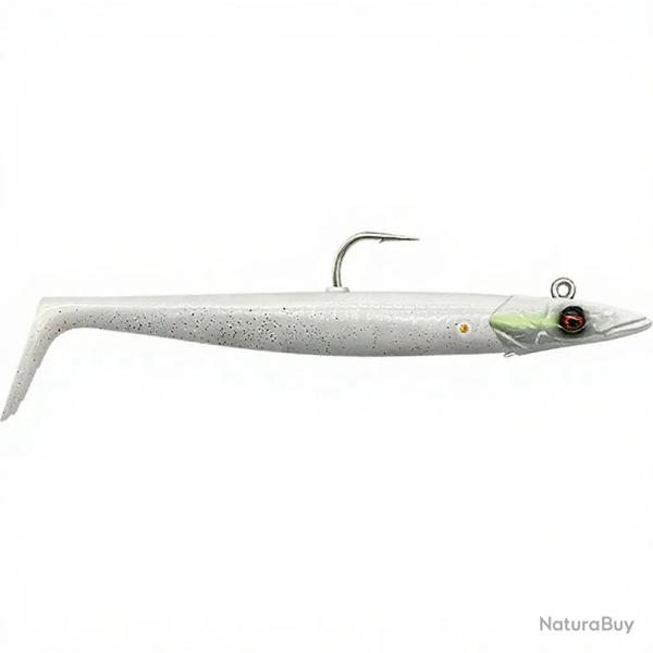 Leurre souple SAVAGE GEAR Sandeel V2 15.5cm White pearl silver