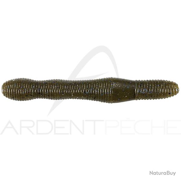 Leurre souple DUO Wriggle stick 4 F005 Green pumpkin/Blue flake