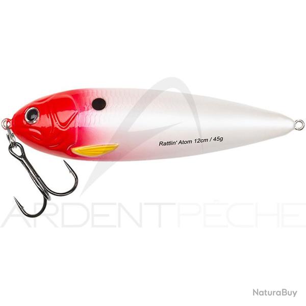 Cuiller ondulante ABU GARCIA Rattlin atom 12cm Red head