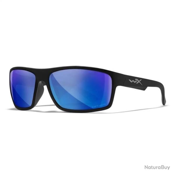 Lunettes polarisantes WILEY X Peak captivate blue mirror matte black frame