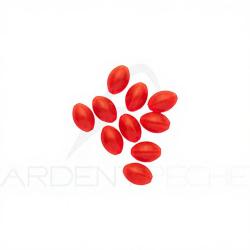 Perles ovales plastique fluo W 7 x 10mm
