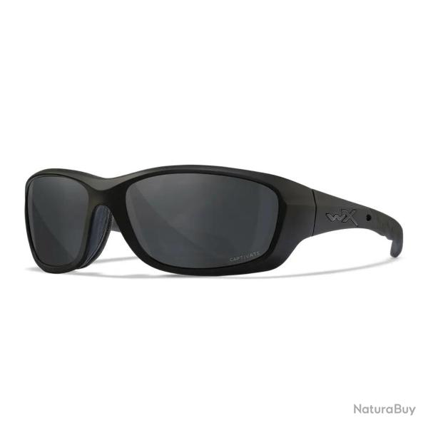 Lunettes polarisantes WILEY X Gravity captivate Grey Black ops matte black frame