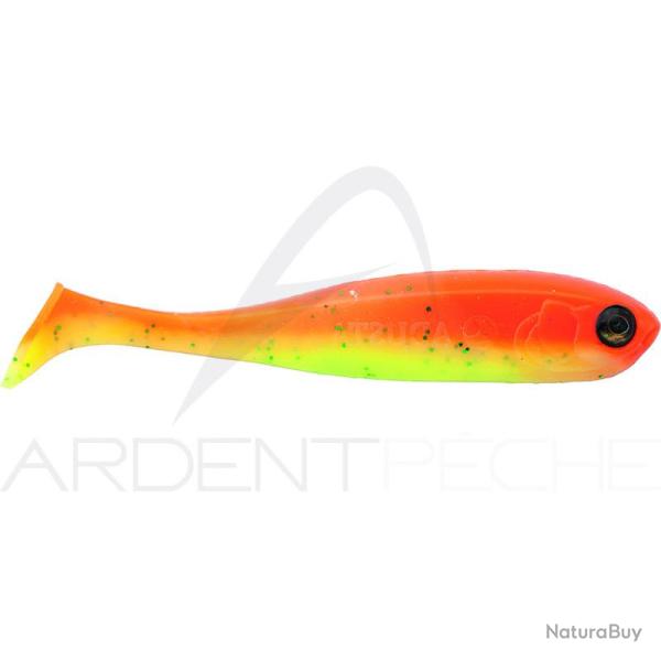 Leurre souple ADUSTA Penta shad 3 100 Green chart glitter orange