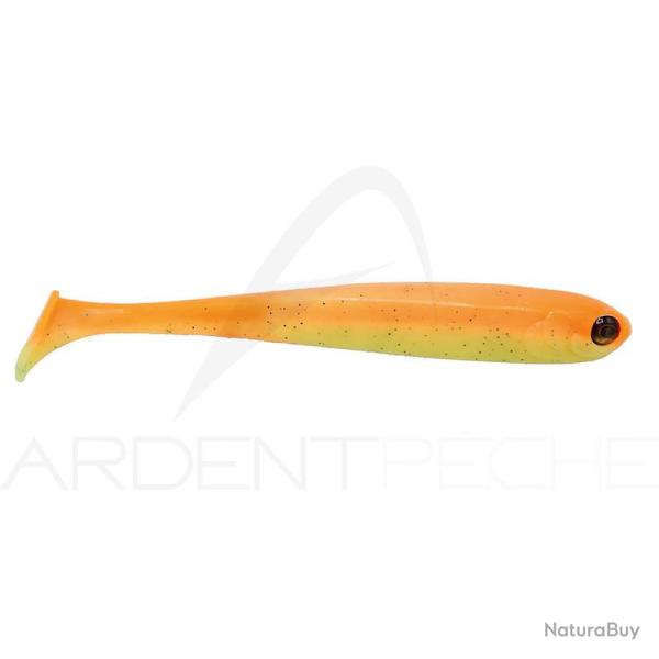 Leurre souple ADUSTA Penta shad 5 100 Green chart glitter orange