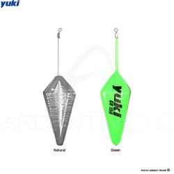 Plomb surfcasting YUKI Pyramidal Green glow 130g