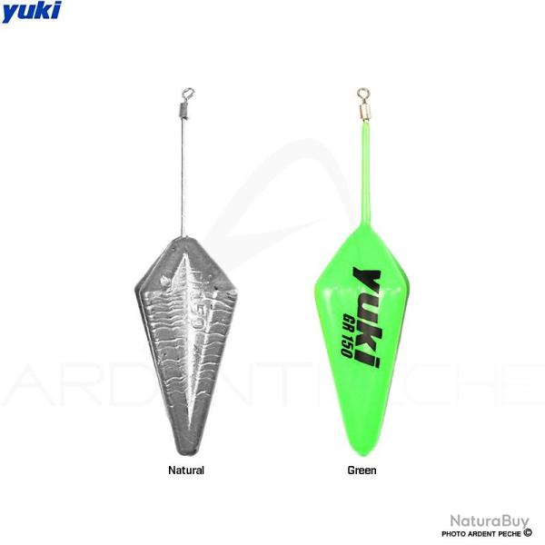 Plomb surfcasting YUKI Pyramidal Green glow 130g