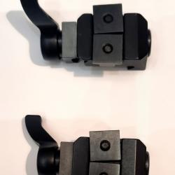 Montage Recknagel Weaver PSG-AKM pour lunette Swarovski SR, BH 7.5 mm levier