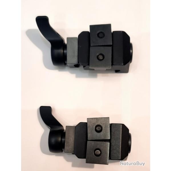 Montage Recknagel Weaver PSG-AKM pour lunette Swarovski SR, BH 7.5 mm levier