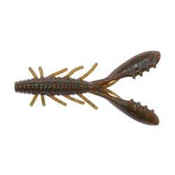 Leurre souple HIDEUP Stagger craw 4 140 Rouge paillet&eacute; holo dos noir