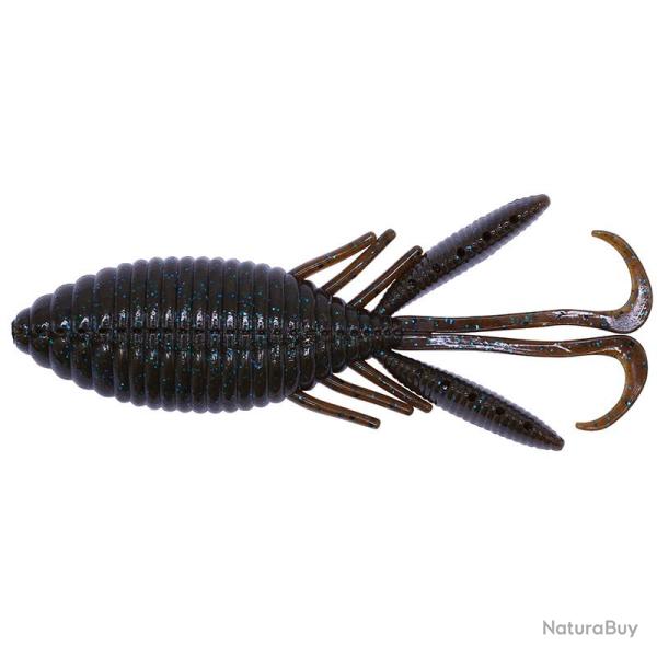 Leurre souple HIDEUP Stagger wide hog 4 127 Green pumpkin pepper blue flake