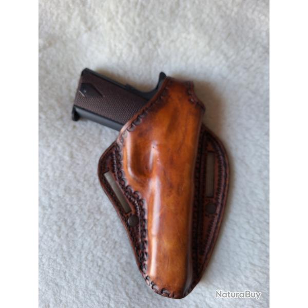 Holster en cuir pour pistolet type 1911