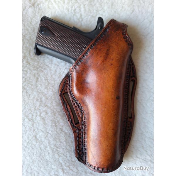 Holster en cuir pour pistolet 1911