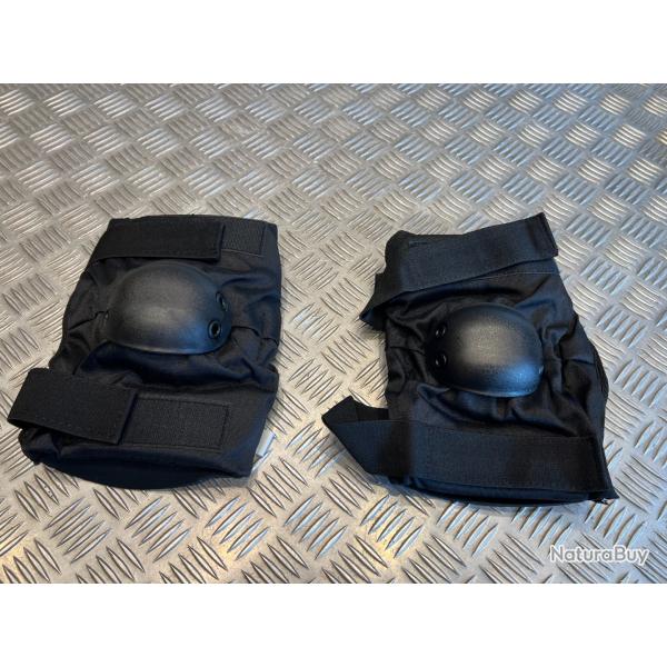 kit coudieres de protection en neoprene noir 101 inc neuf