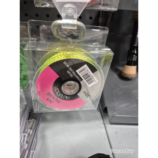 BACKING - DEVAUX - CHARTREUSE NOIR - 50M - 20LBS