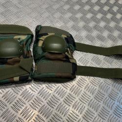 Kit coudieres de protection en neoprene camo woodland 101 inc neuf