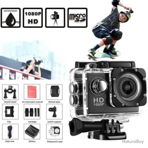 Cam�ra de Sport G22 HD 1080 Lcd Etanche 30 M Grand Angle 120� + Kit Aventure - LIVRAISON OFFERTE