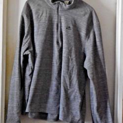 Polaire Quechua - XXXL - Demi zip - Gris