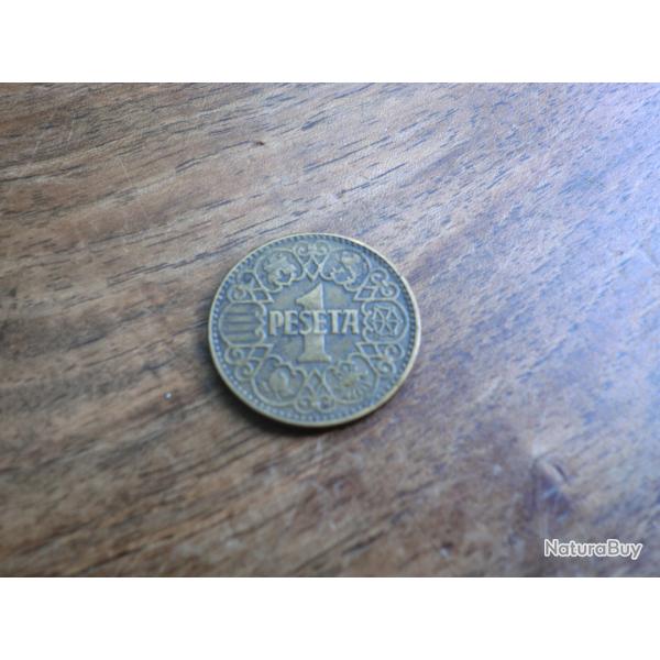 monnaie 1 peseta 1944