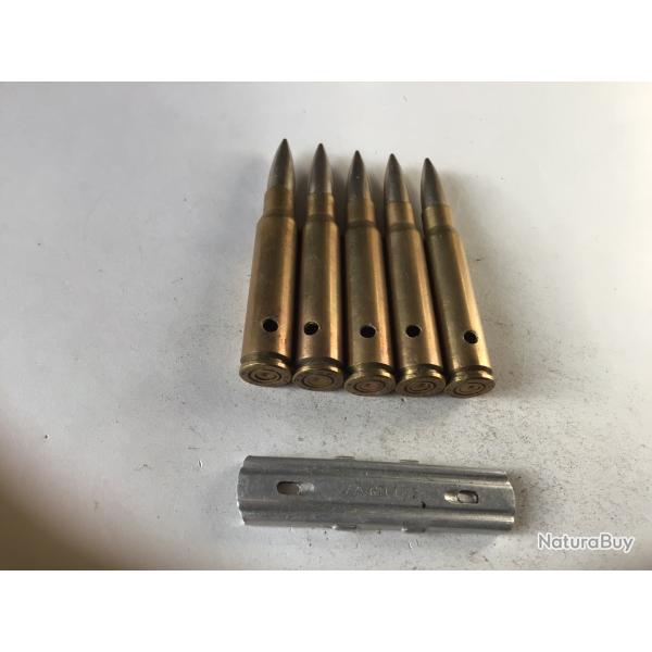 VENDU PAR LE-CUIRASSIER N� 11 CLIP DE 5 BALLES DE CALIBRE 7,5 NEUTRALISEES