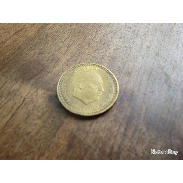 monnaie una peseta 1953