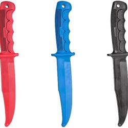 Couteau d'entra&icirc;nement en polym&egrave;re flexible Noir