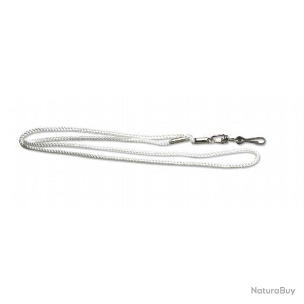 Cordon pour sifflet nylon - Blanc