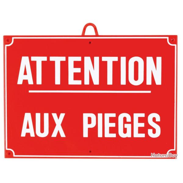 ATTENTION PIGE DIM 28 X 20 CM, ROUGE