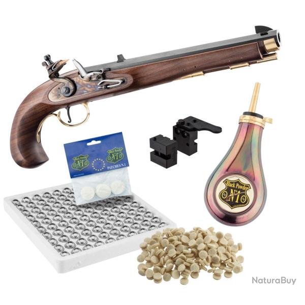 Pack Pistolet Kentucky � silex cal .45 + Accessoires