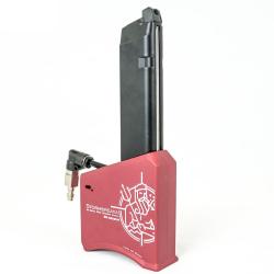 ADAPTATEUR HPA GBB CHARGEUR M4 ROUGE
