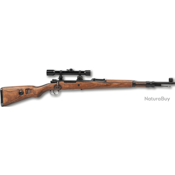 REPLIQUE LONGUE 6MM K98 METAL ET BOIS AVEC LUNETTE