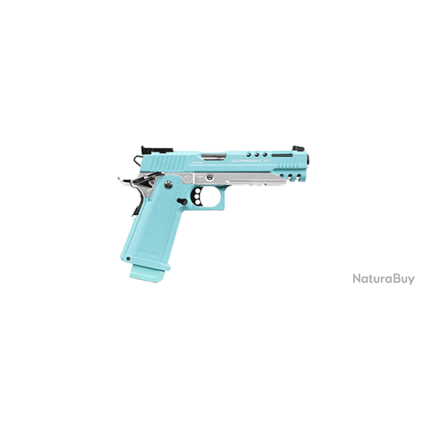 PISTOLET 6MM GPM1911 MACARON BLUE GAZ